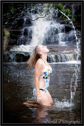 Female model photo shoot of Tara Jayde by Model Photographic in Somersby Falls, makeup by On Road Glamour