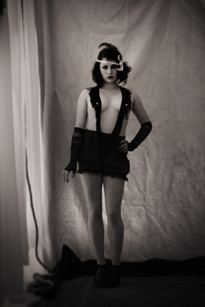 Female model photo shoot of Sasha Lyrika by Timothy W Stevens in Philadelphia PA, wardrobe styled by Cherrish clashes style