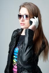Female model photo shoot of ashlee barnett by by Gene Starr, wardrobe styled by Oblivion Clothing