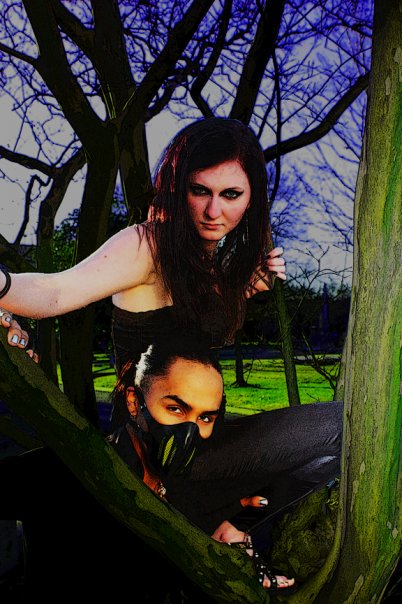 Female and Male model photo shoot of Alyona Amberlii and Draven Kaos by Keith Bailey