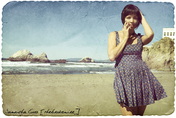 Female model photo shoot of Emily Abad in Ocean Beach