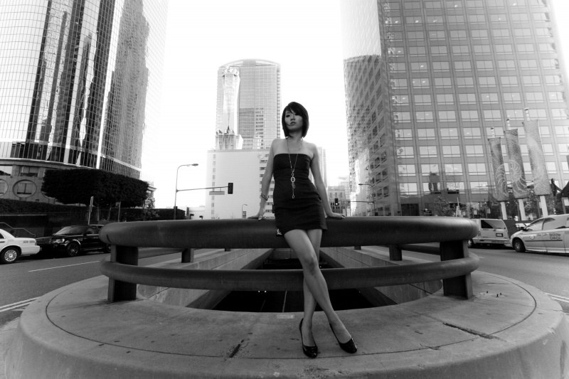 Female model photo shoot of Hikari  Murakami in LA