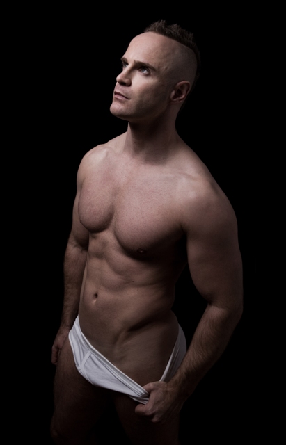 Male model photo shoot of M3K by meatzine in London