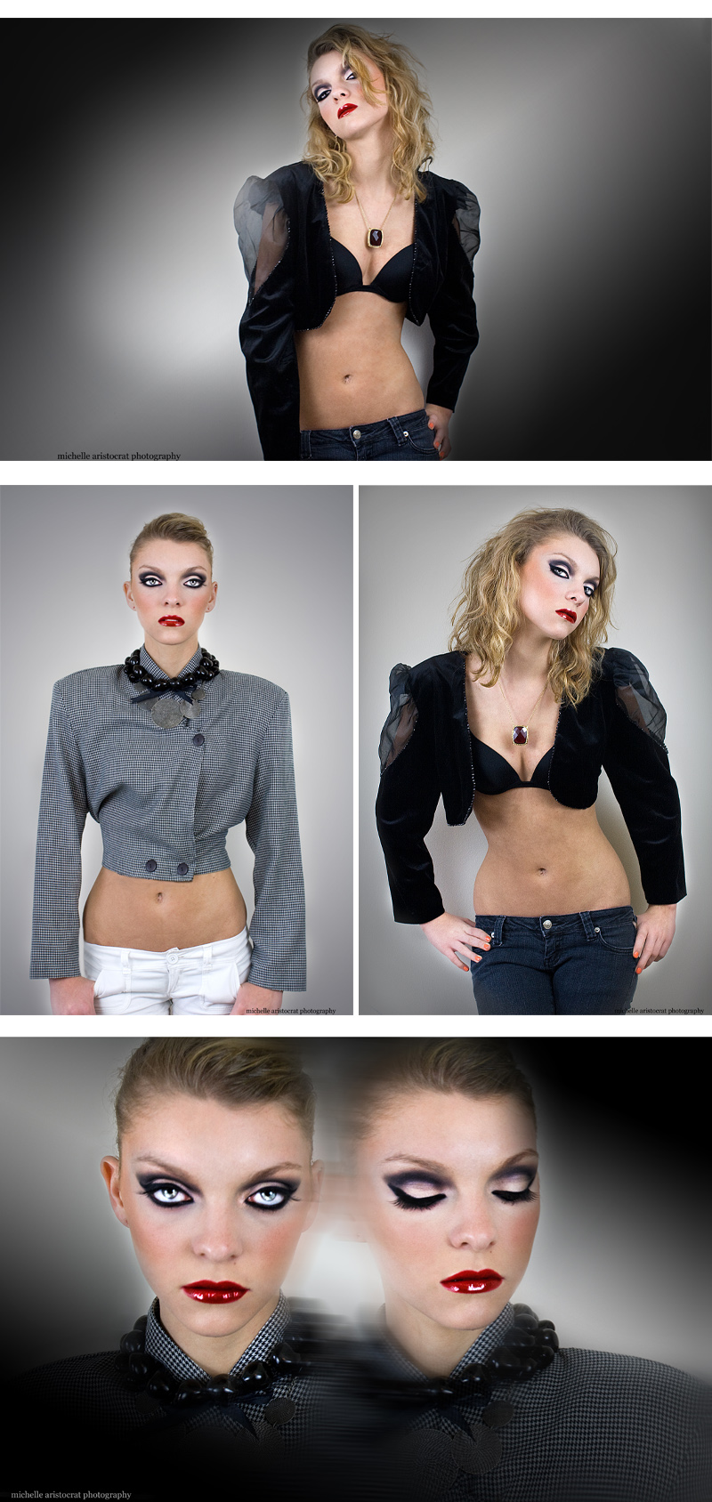 Female model photo shoot of Jasmine Coolbach by by Michelle Aristocrat, makeup by Aristocratic