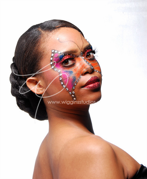 Female model photo shoot of Shaunda Kitchens in KLC makeup competition