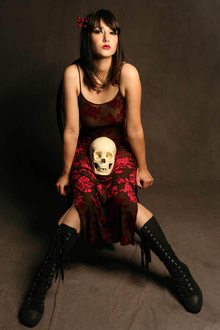 Female model photo shoot of Cyanide Sweetheart by Schneider Studio