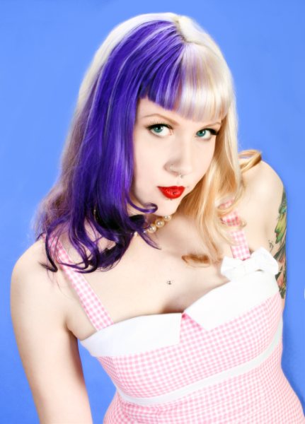 Female model photo shoot of Violett Riot by Vixen PinUp Photography in Kansas City