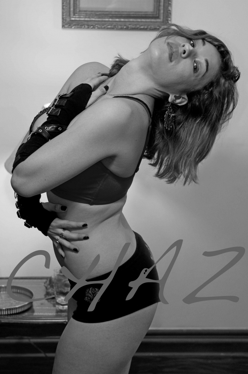 Female model photo shoot of Strawberri Knight by Darkroom Photography