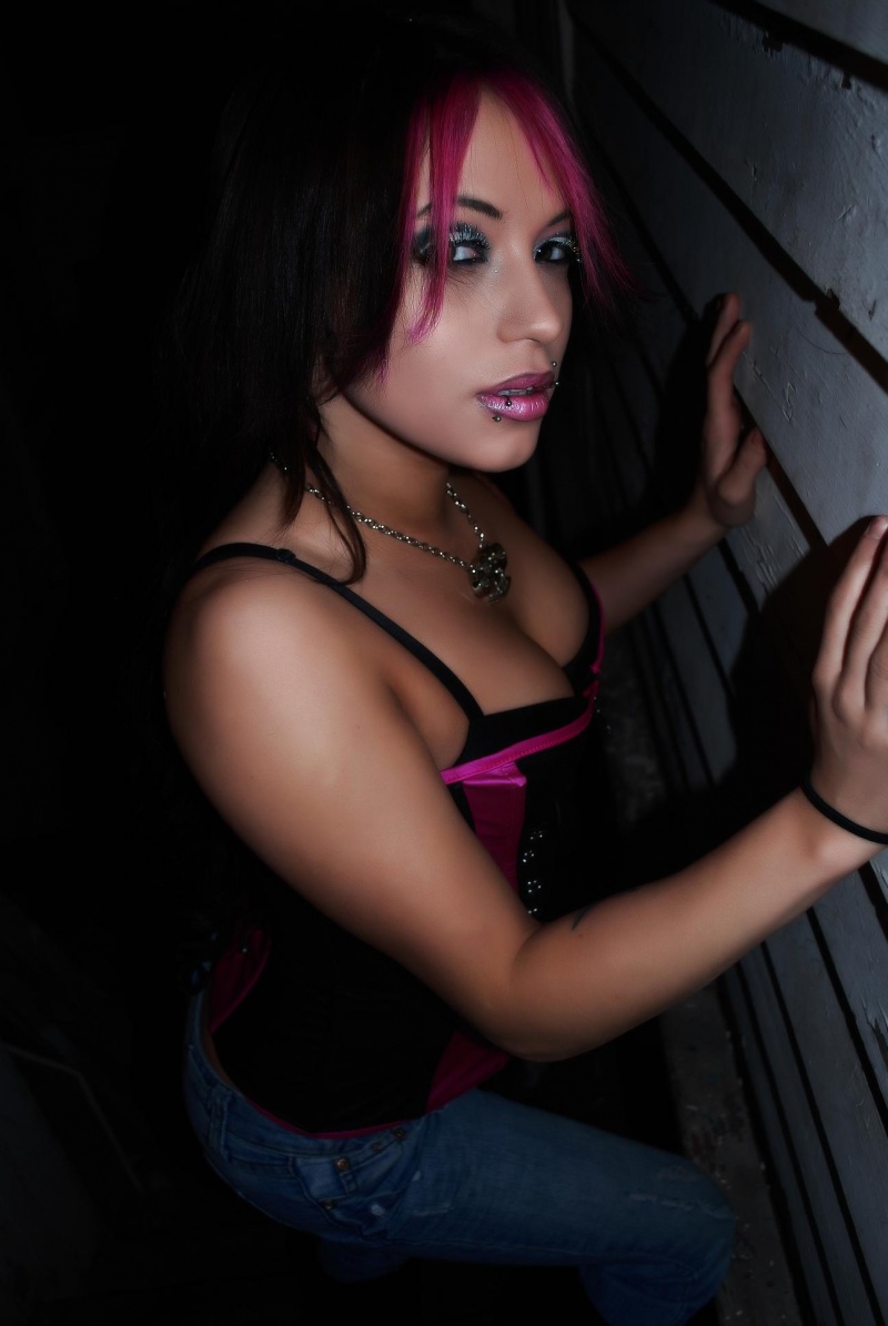 Female model photo shoot of Sami Cyanide Suicide by KayleighKay Photography in Chicago, IL