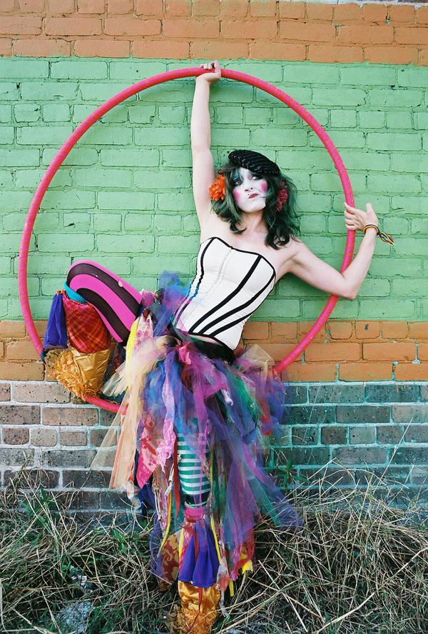 Female model photo shoot of Ooops the Clown