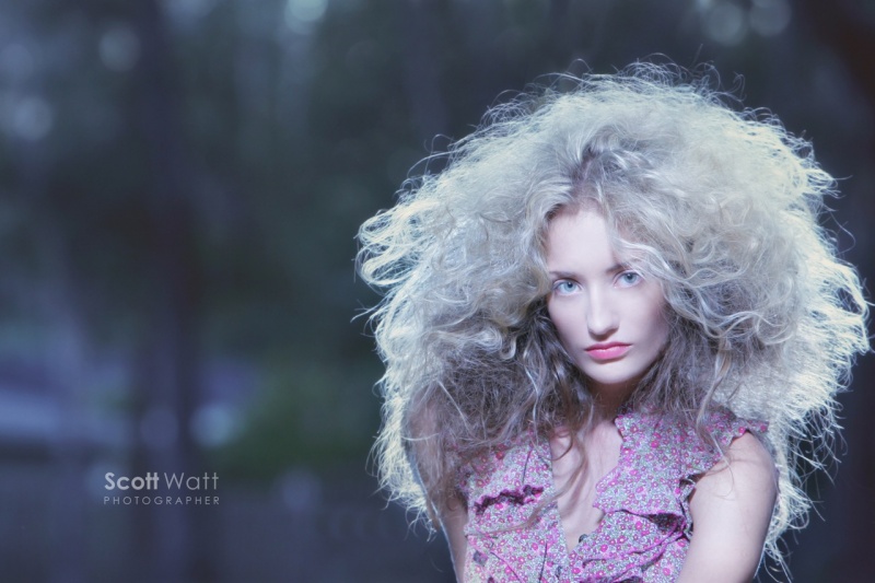 Female model photo shoot of Elena Novak by Scott Watt, wardrobe styled by Bthestylist, makeup by mcgilartist