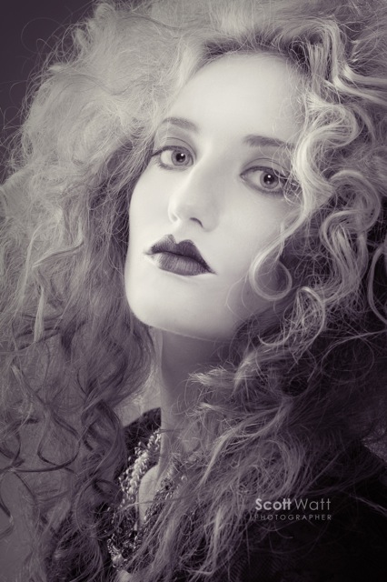 Female model photo shoot of Elena Novak by Scott Watt, wardrobe styled by Bthestylist, makeup by mcgilartist