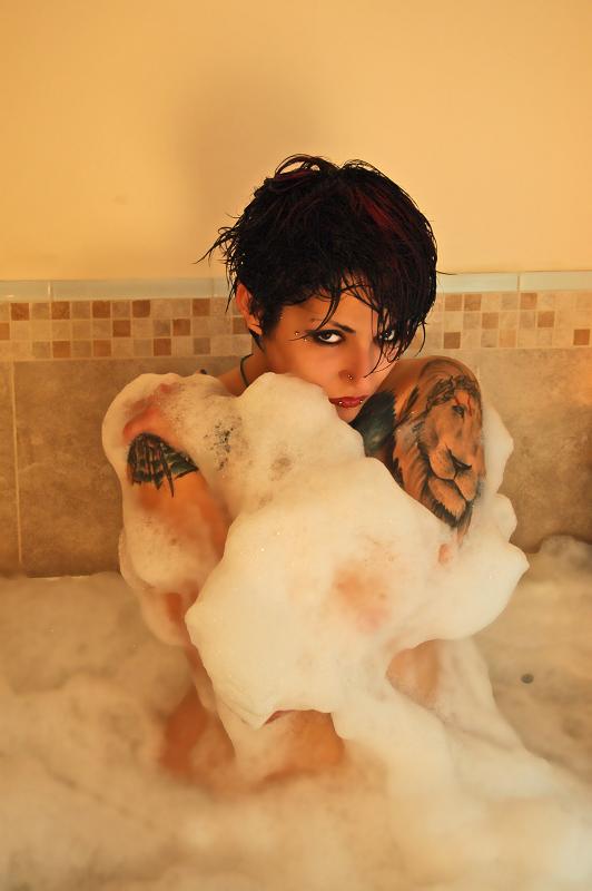 Female model photo shoot of  Black Widow by Bootleg Inc in Glen Burnie, MD