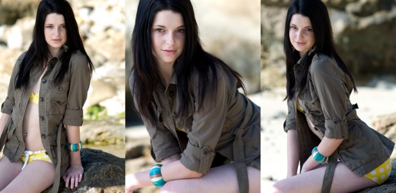 Female model photo shoot of Gianna Corey in Laguna Beach
