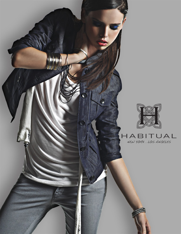 Female model photo shoot of Habitual Jeans