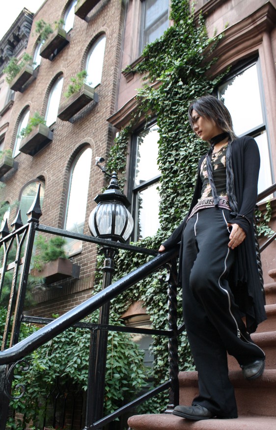 Female model photo shoot of EkousEyes in NYC