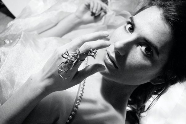 Female model photo shoot of Andrea Todaro in My Basement