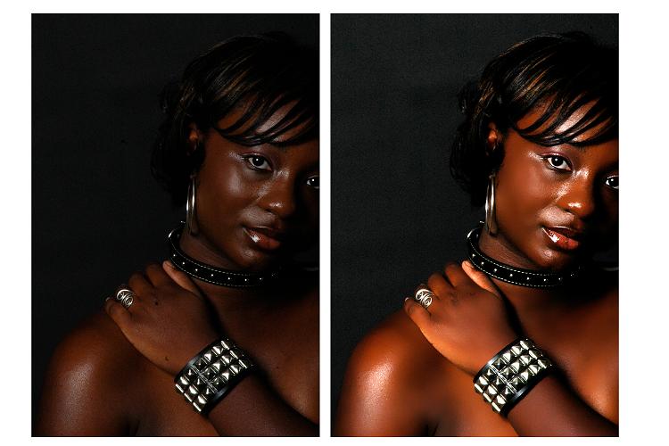 Female model photo shoot of Chocolate Diamond, retouched by photo REHAB