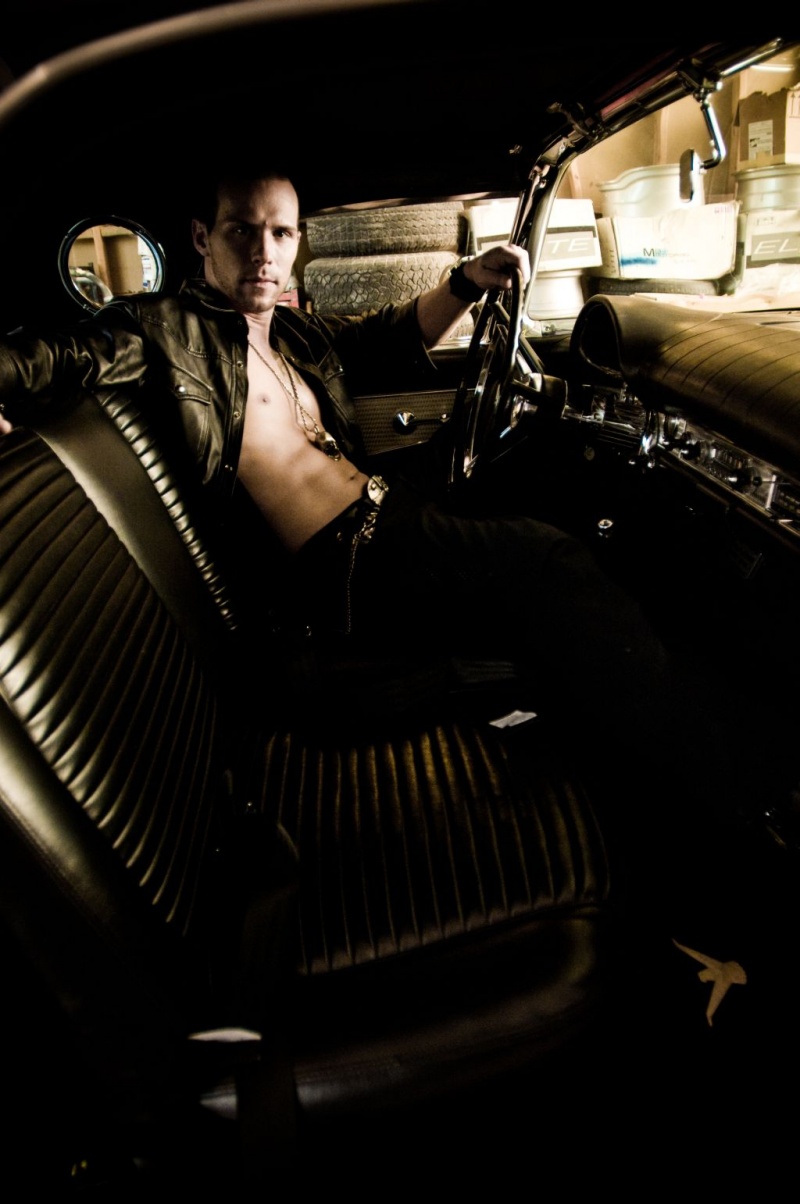 Male model photo shoot of Frank Turek  in Top Werks Auto Body 