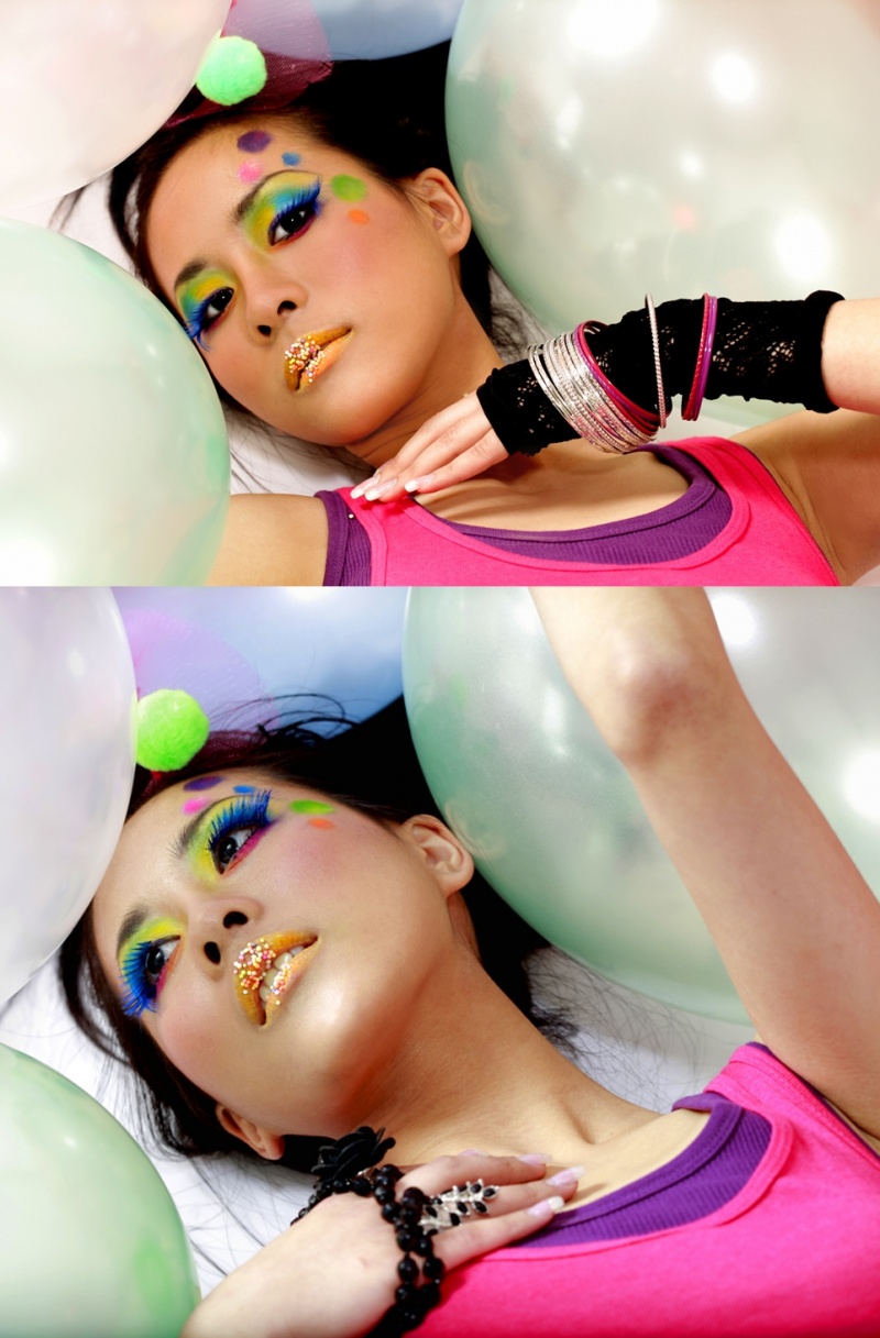 Female model photo shoot of Makeup by Quis in Kazuya's Studio