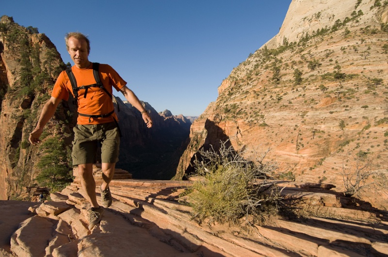 Male model photo shoot of Tony Hoare Photography in Zion Canyon, Utah