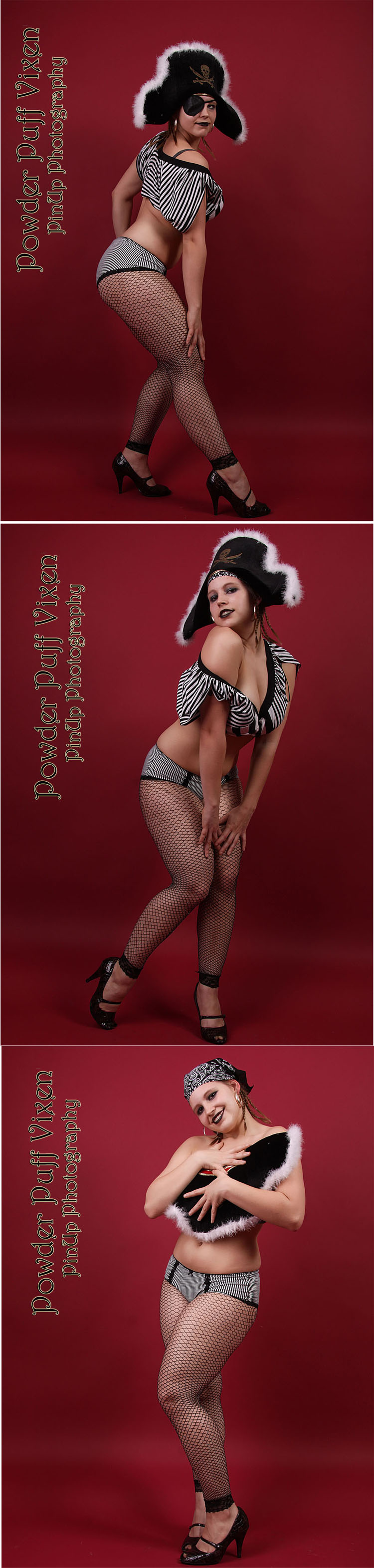 Male and Female model photo shoot of Powder Puff Vixen Pinup and Marciia Gringe