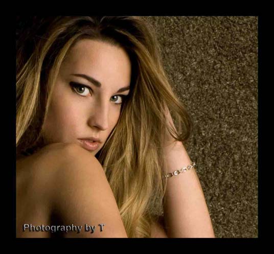 Female model photo shoot of Sarah King Beauty