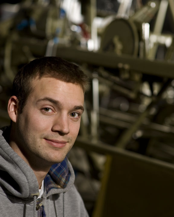 Male model photo shoot of Aaron Gulian in Historical Aircraft Group, Geneseo, NY