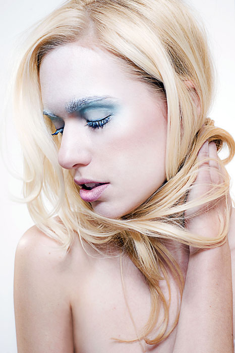 Female model photo shoot of Elaine Harrison Hair and Kristen Adair by Laura Johnston, makeup by Elaine Harrison