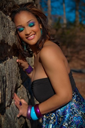 Female model photo shoot of Taarah by Finale Photography, makeup by I To Eye Artistry 