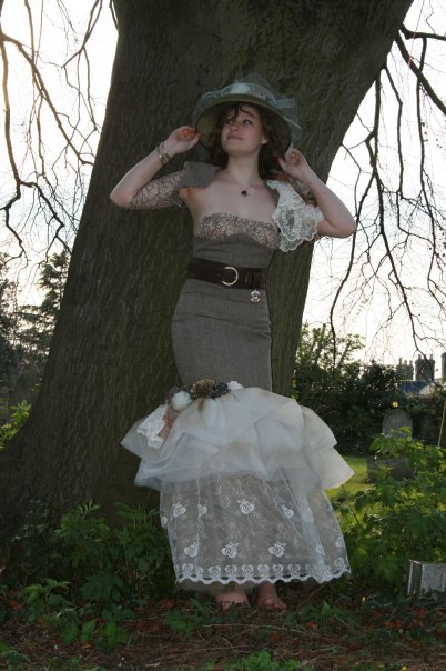 Female model photo shoot of Abbi righini-brand in Grave yard, Cambridge