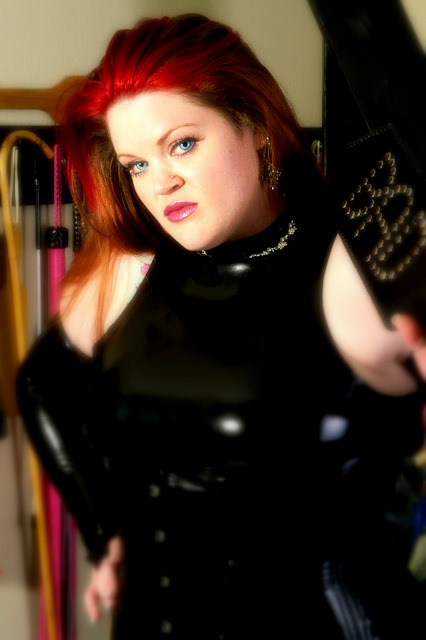 Female model photo shoot of Lucille Ballbuster in Austin TX, My dungeon