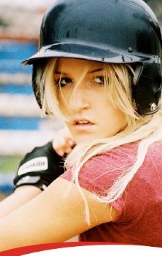 Female model photo shoot of Megzy by RoryFoto in Baseball diamond around the Milwaukee area