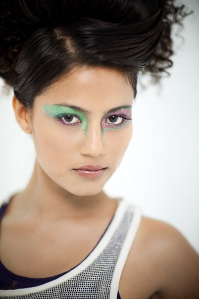 Female model photo shoot of ach91, makeup by Grace Chun MUA