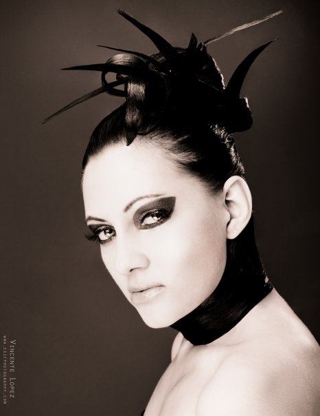 Female model photo shoot of Jeskanewman by Vincente Lopez, makeup by Playing Dress Up Makeup