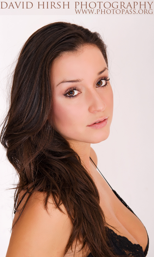 Female model photo shoot of Leyla 84 by David Hirsh, makeup by ellie-mua