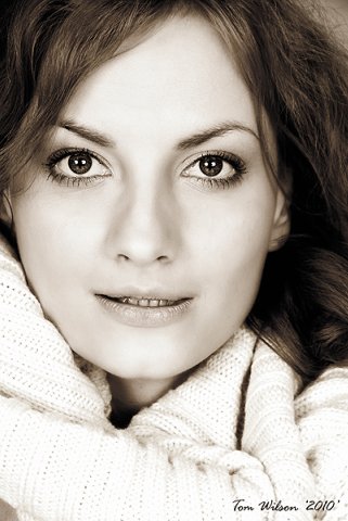 Female model photo shoot of seriakova by TomWilson