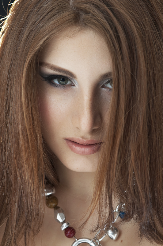 Female model photo shoot of Make-up Trix and Mesopotamia by Ilona Bregard in Amsterdam
