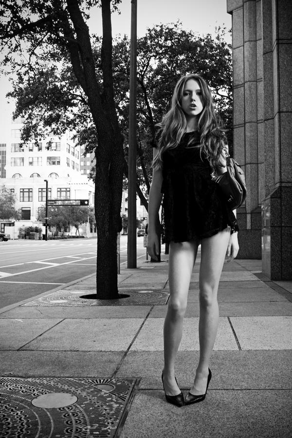 Female model photo shoot of Kelly Cope in downtown Tampa Florida