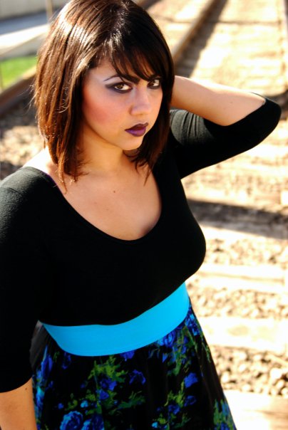 Female model photo shoot of Ixchel M Lopez by Scott Naurath Photos, makeup by Red Till Dead Design