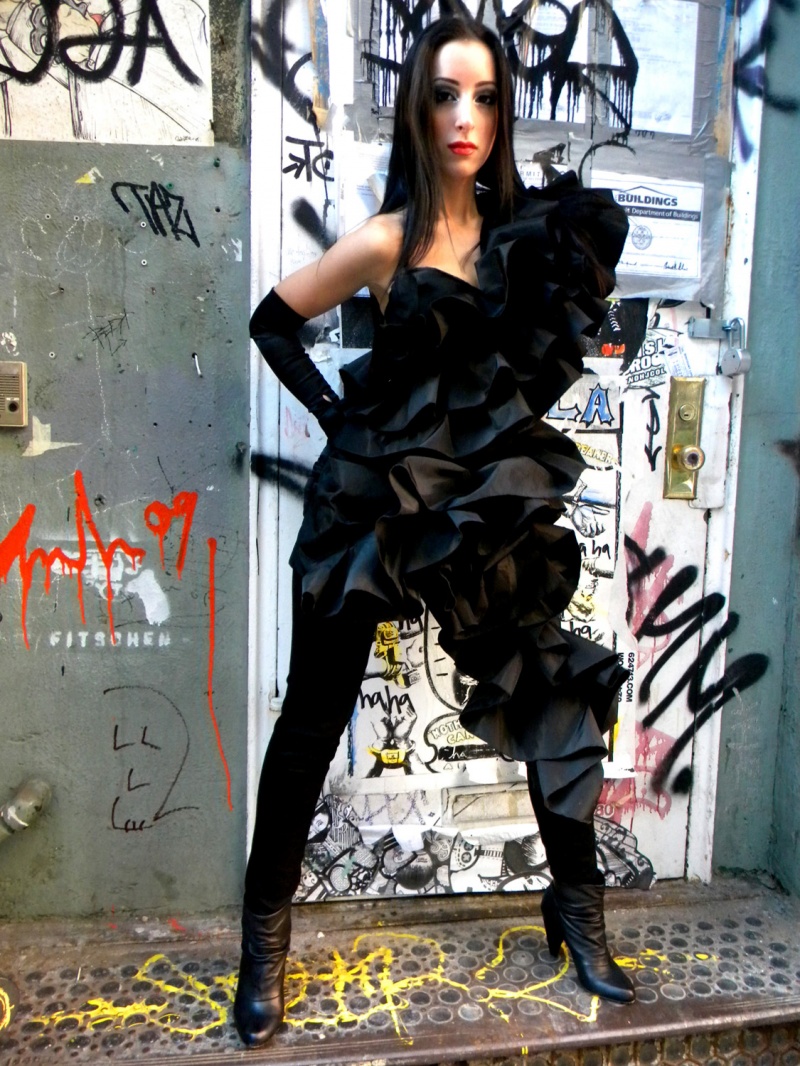 Female model photo shoot of Milan Hemmingway Design in Soho