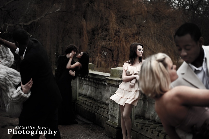 Female model photo shoot of Sarah_L by Caitlin Jane McColl in Hyde Park, makeup by Anne Sarah Duncan