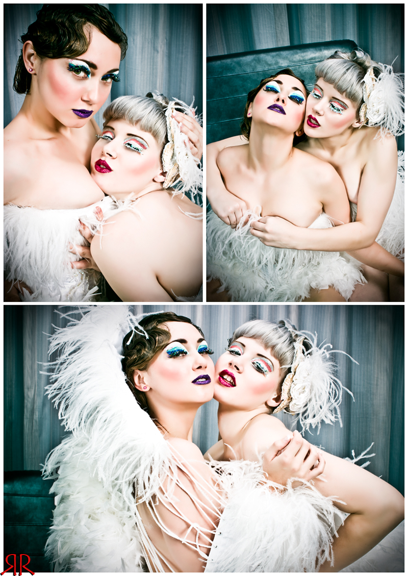 Female model photo shoot of MakeUpSeXXX, Mosh and PXE by RedrumCollaboration in las vegas, hair styled by MyBigHairDay