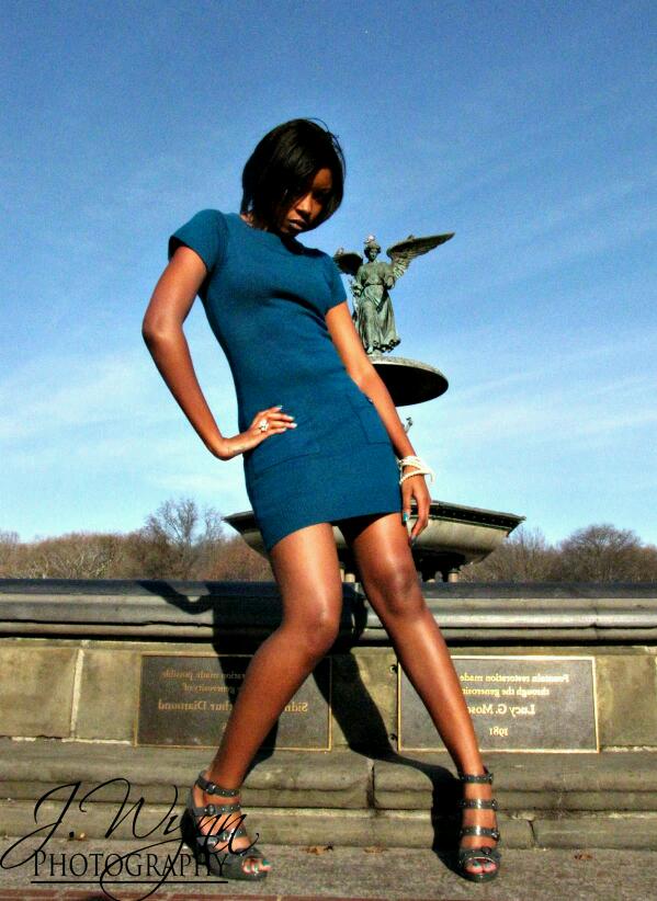 Female model photo shoot of CaramelDoll Q  by J Wynn Photography in Central Park