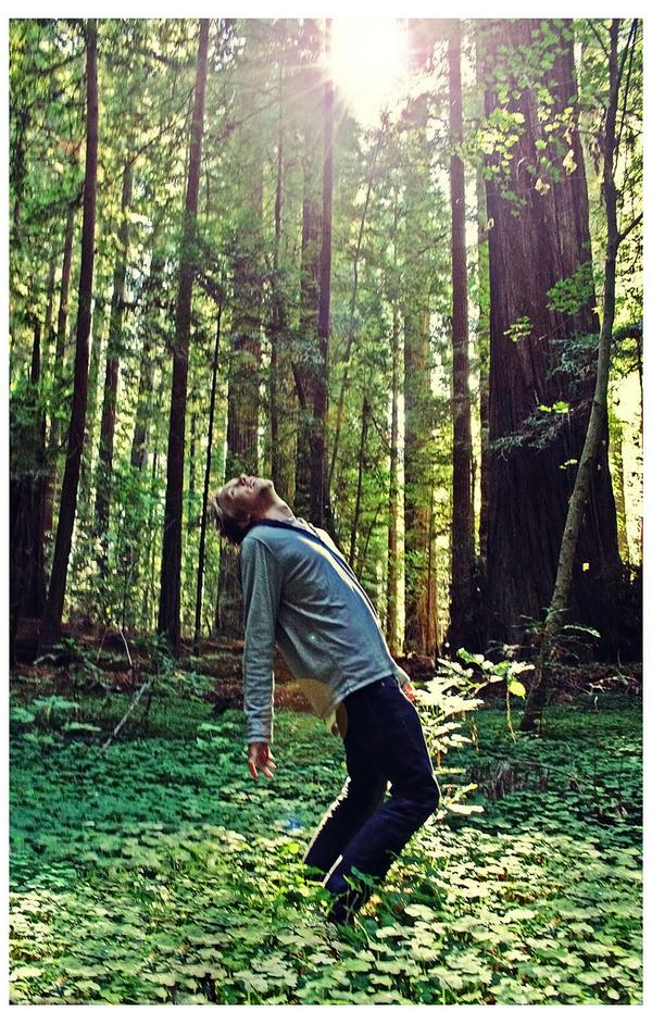 Male model photo shoot of Yves Roscoe in Redwoods outside Humboldt