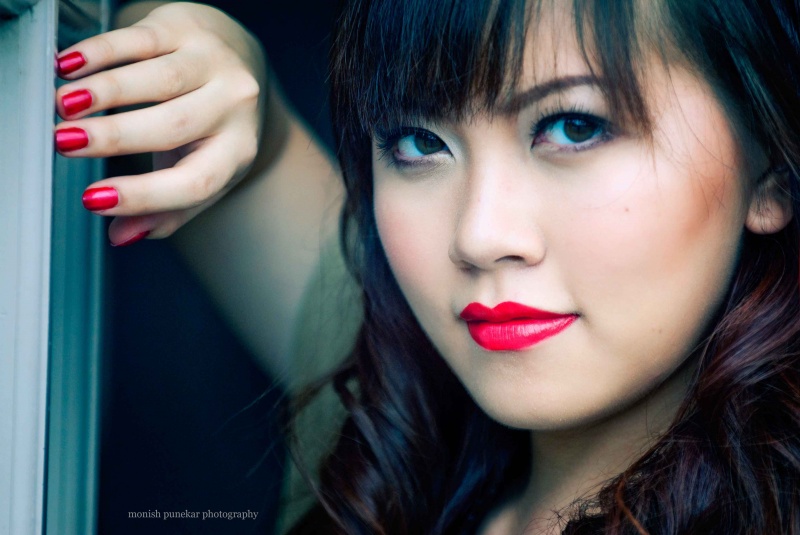 Female model photo shoot of Delphine Leong