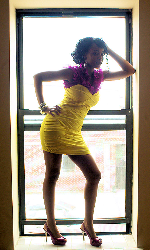 Female model photo shoot of Trae Dixon in Brooklyn