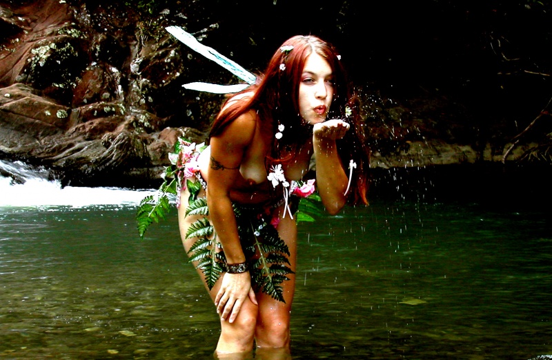 Female model photo shoot of Hawaiian Mermaids in Maui by my old home