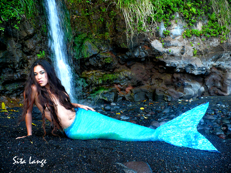Female model photo shoot of Hawaiian Mermaids in Hilo Hawaii