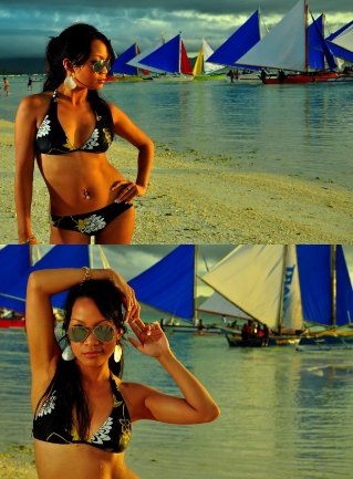 Female model photo shoot of Kristy F G in Aklan, Philippines